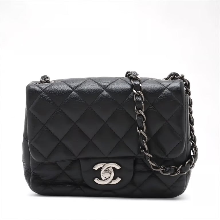 Chanel Minimatrasse 17 Caviar Skin Single Flap Single Chain Bag