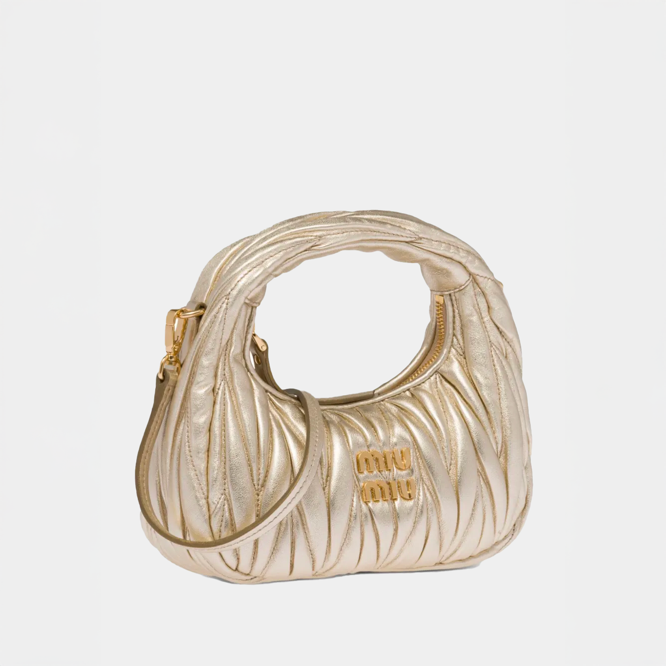 Borsa a spalla Miu Wander matelassé mini