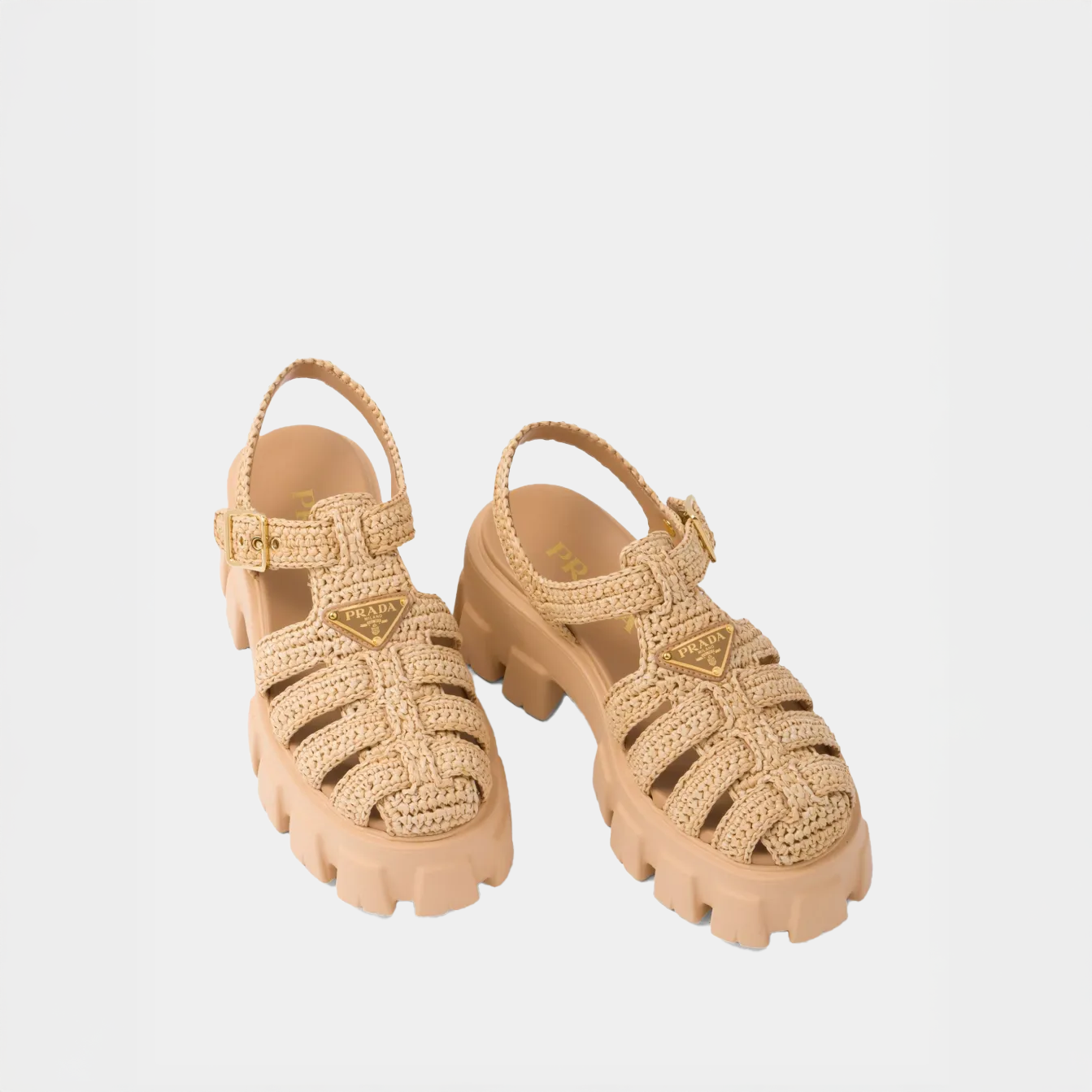 Sandali con frange prada