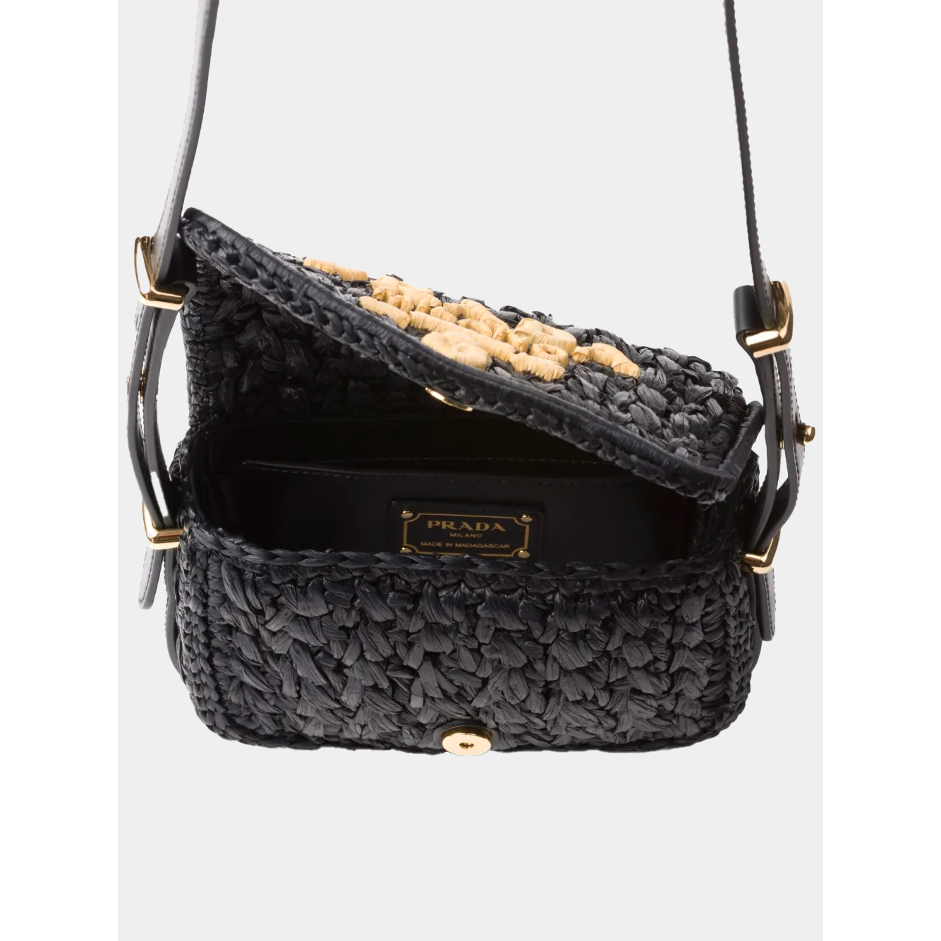 Prada Borsa a spalla con ricamo