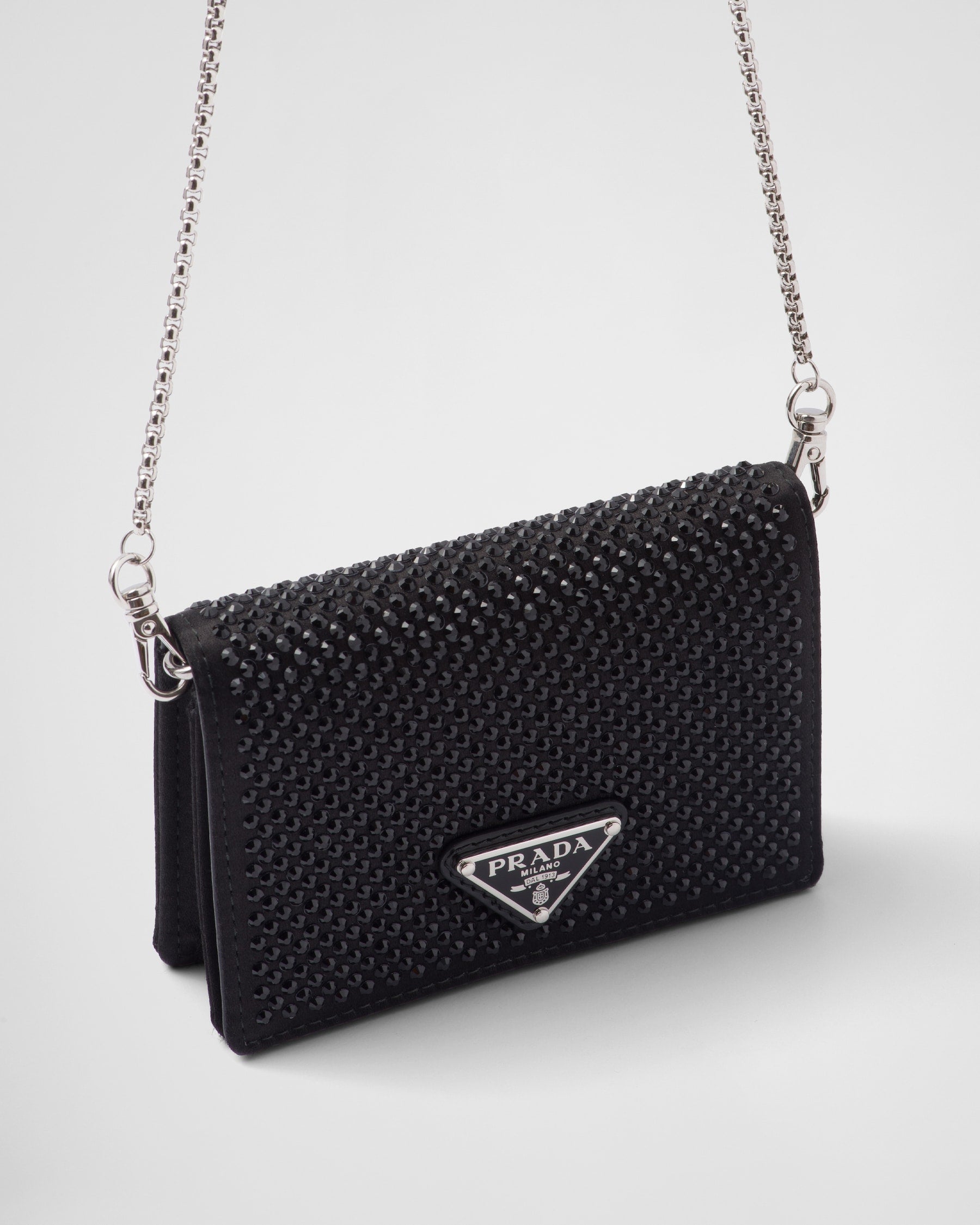 Mini Prada swarovki con catena