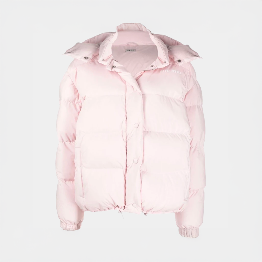 Miu Miu Piumino con cappuccio - Rosa