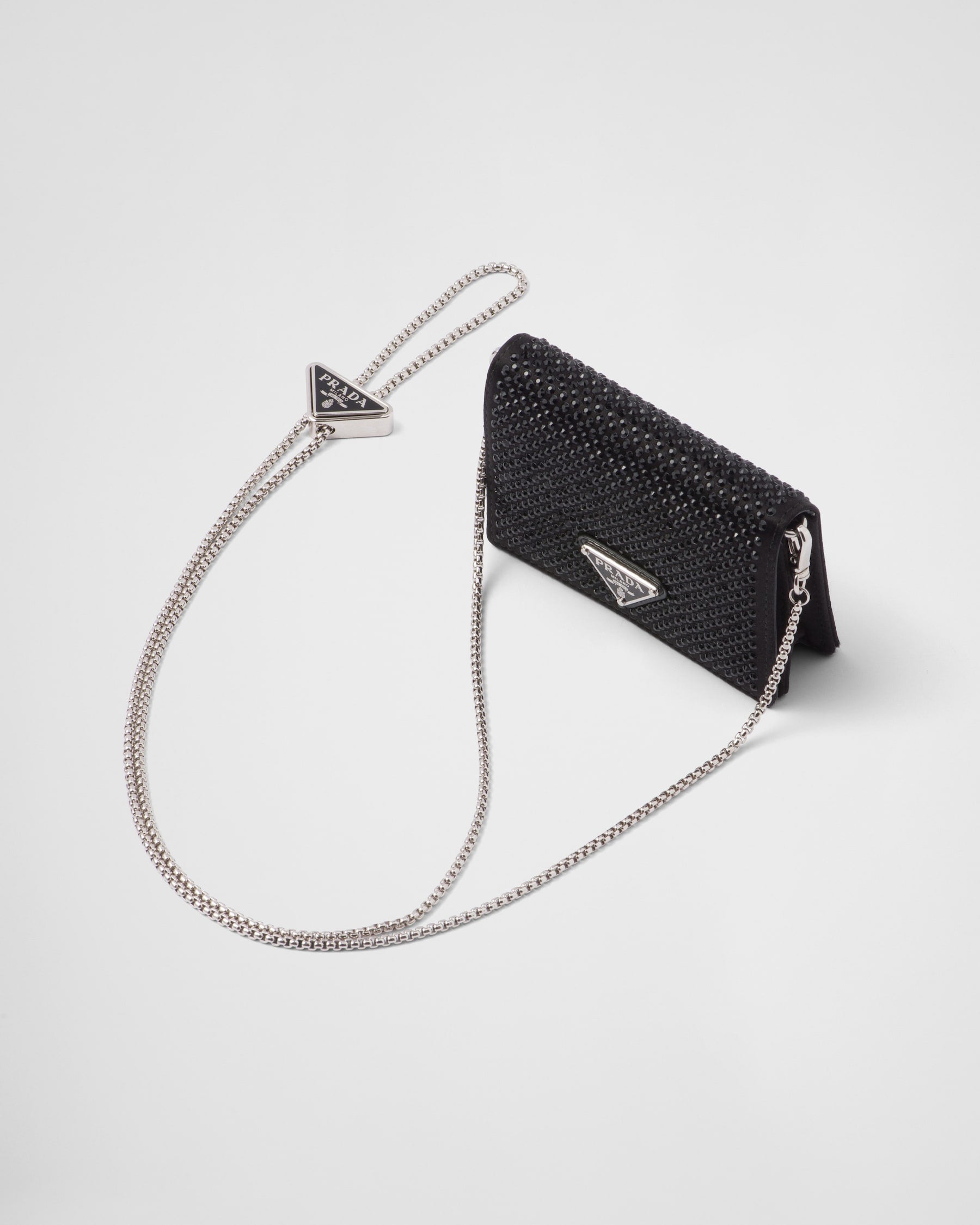 Mini Prada swarovki con catena