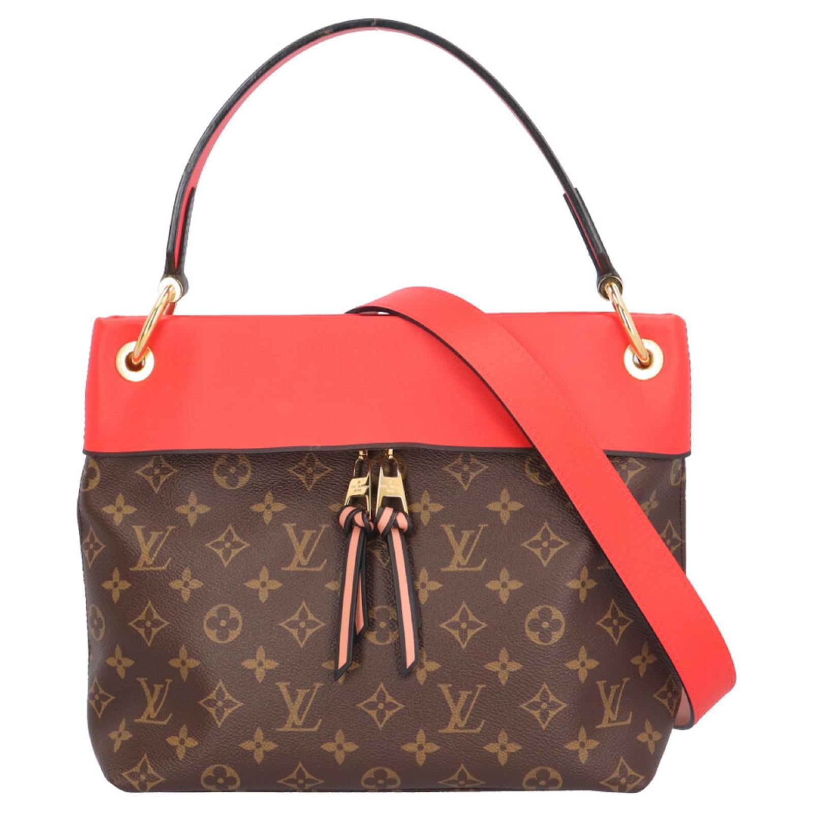 Borsa a Spalla Monogram Tuileries di Louis Vuitton Marrone Rosso