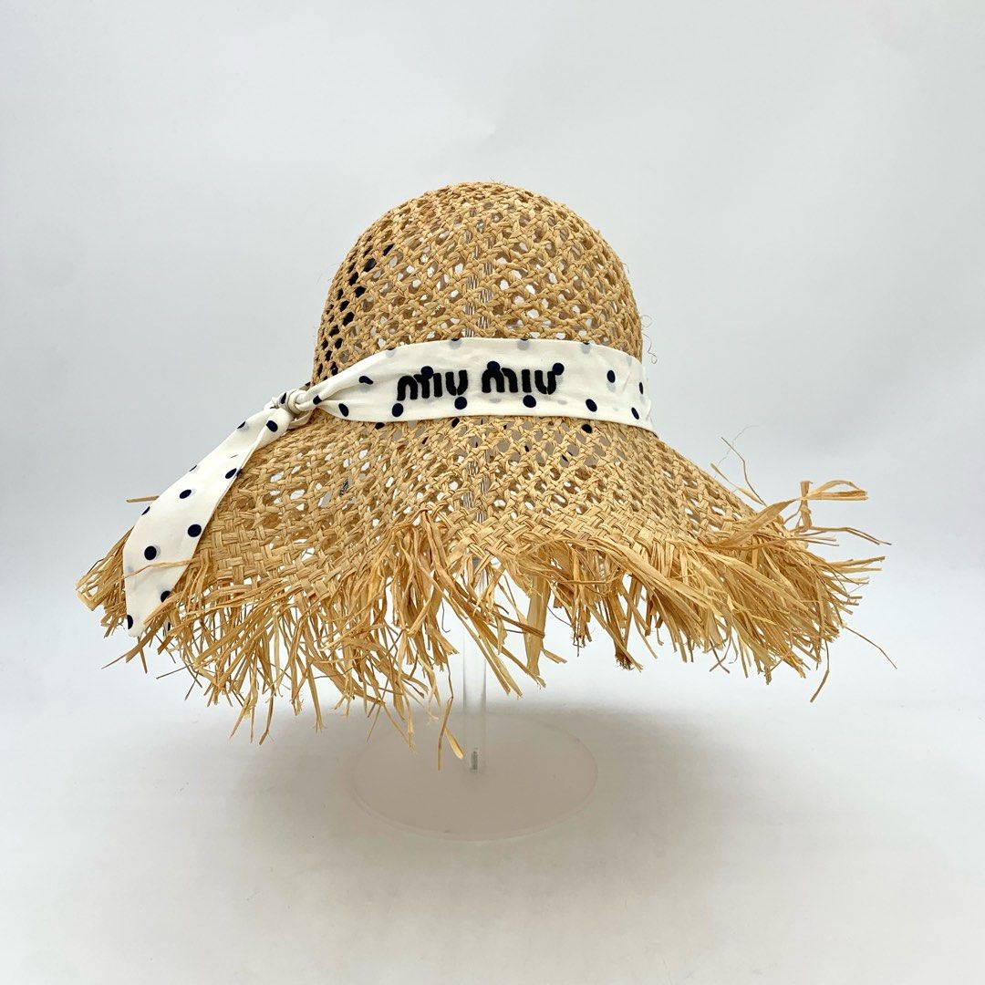 Cappello in raffia Miu Miu