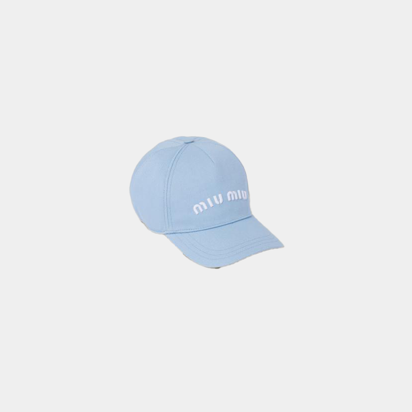 Cappello da baseball in Drill MiuMiu