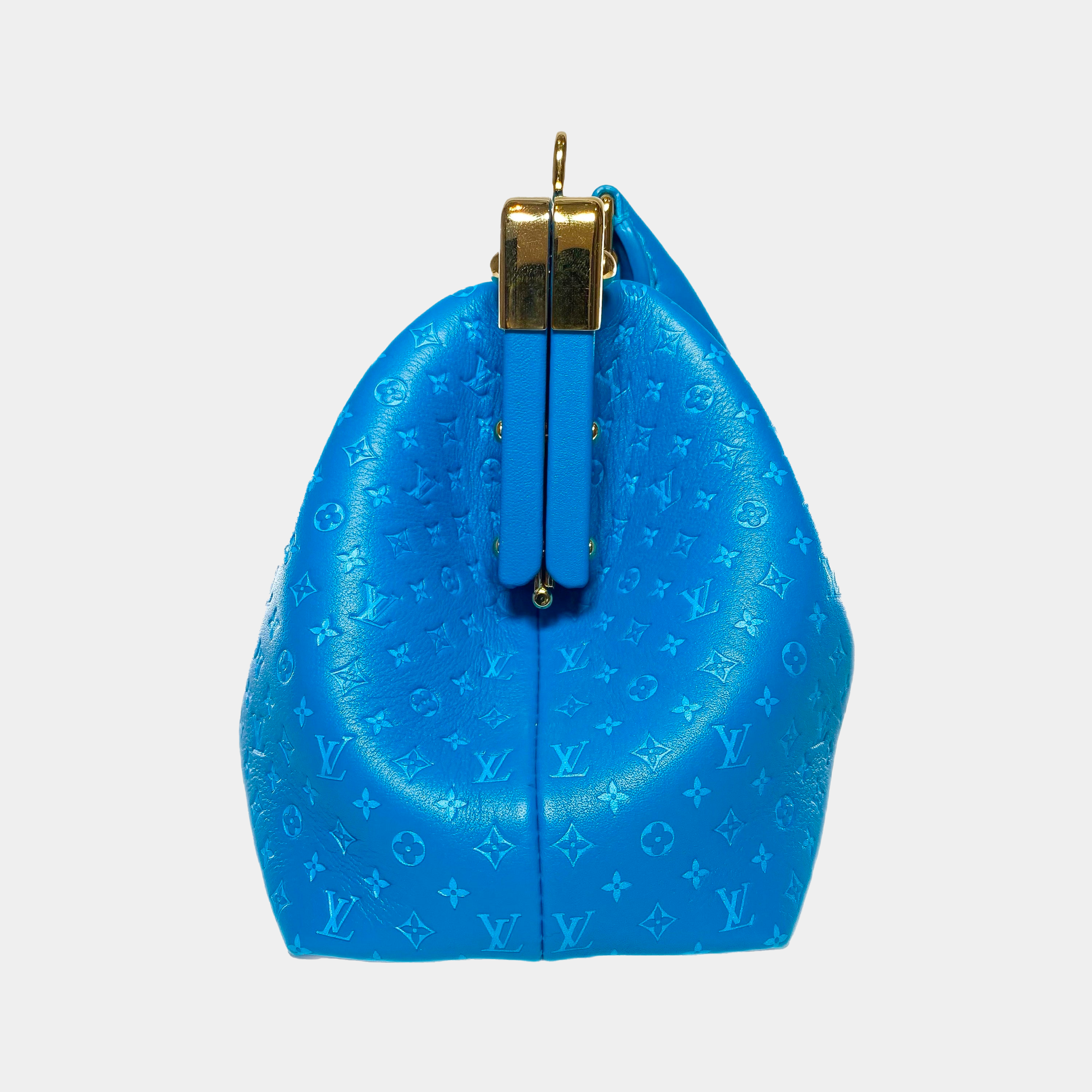 LOUIS VUITTON TURQUOISE EMBOSSED NANOGRAM