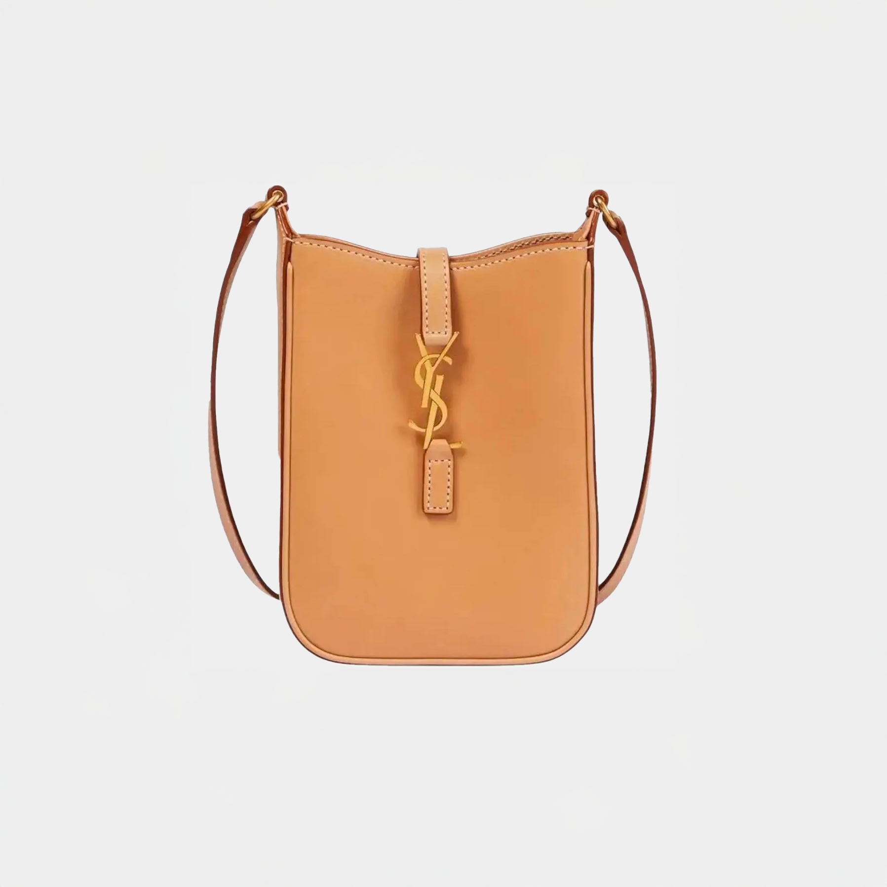 Saint Laurent Nero Le 5 UN 7 mini borsa a tracolla in pelle
