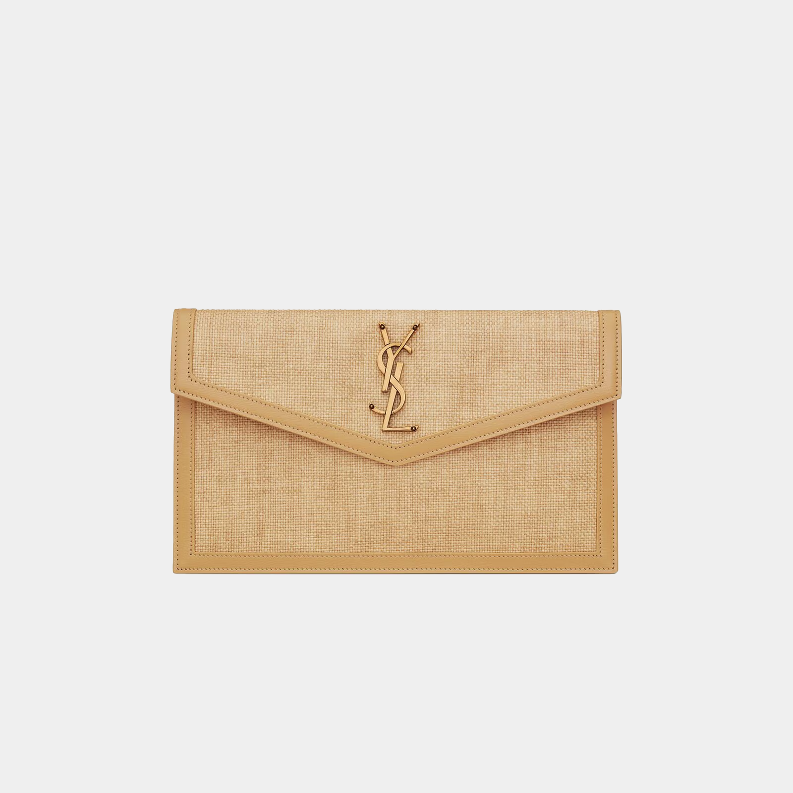 POCHETTE UPTOWN IN MICRO RAFFIA