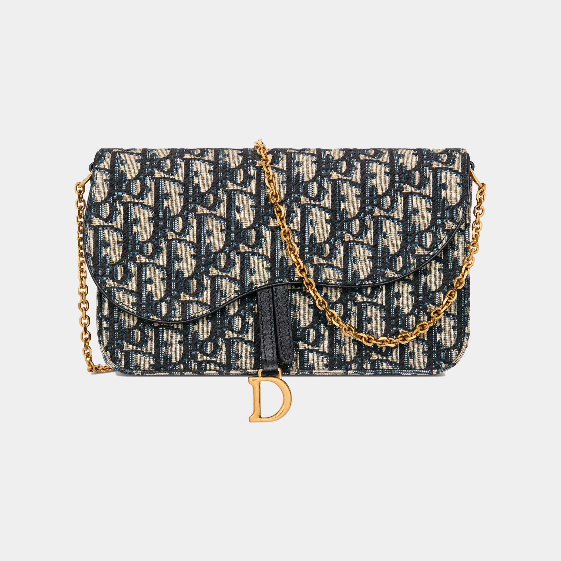 Pochette media con catena Saddle