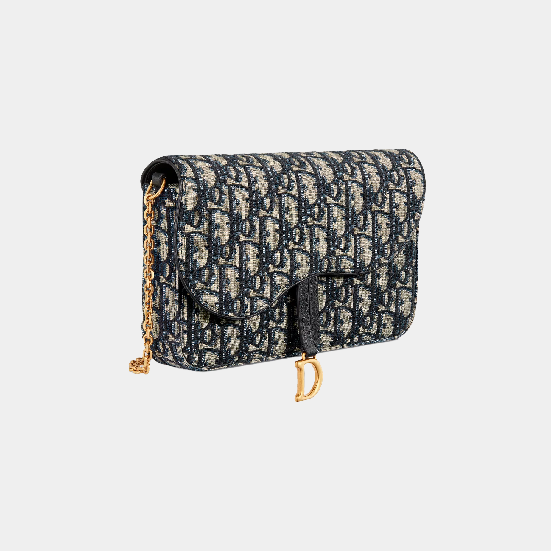 Pochette media con catena Saddle