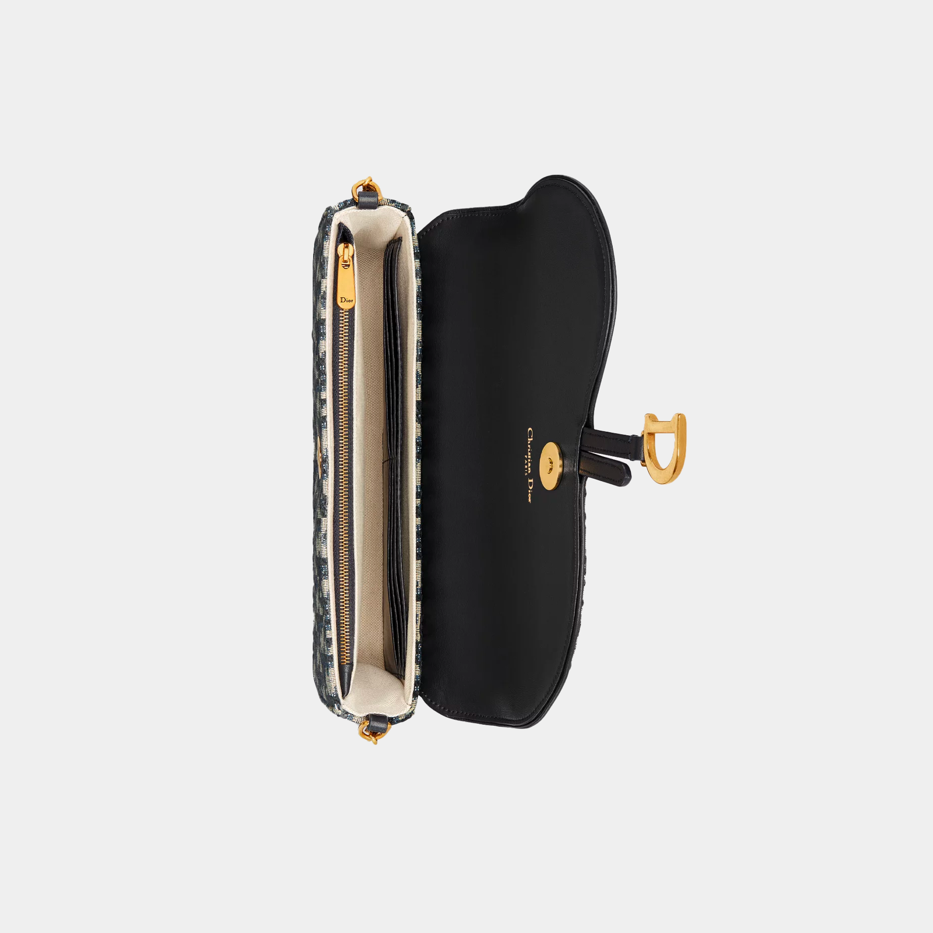 Pochette media con catena Saddle