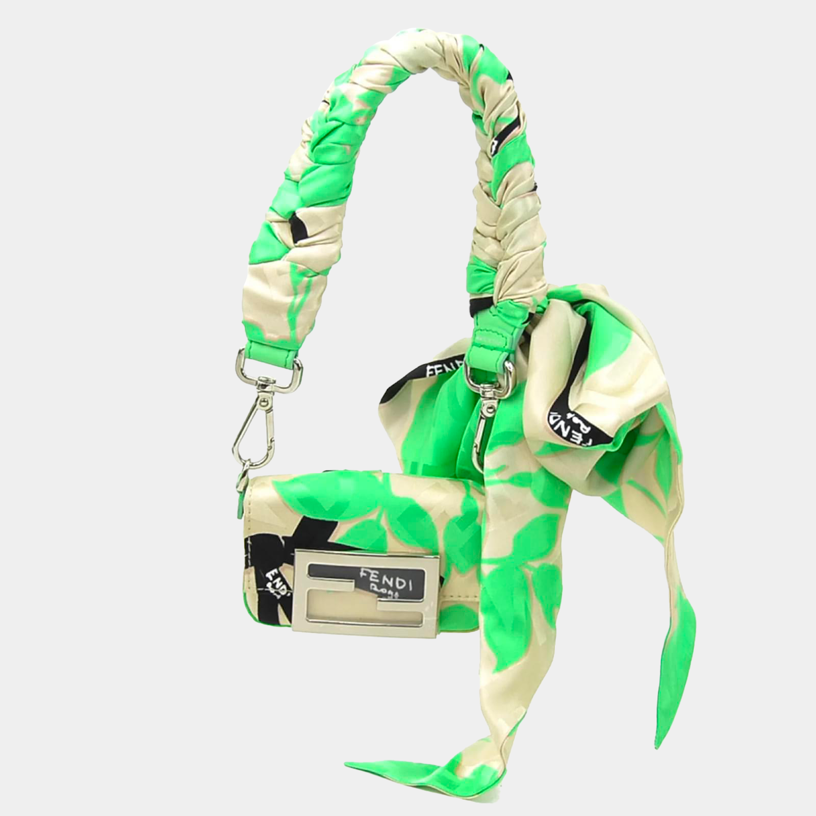 Charm per borsa Fendi Nano Baguette Beige Verde