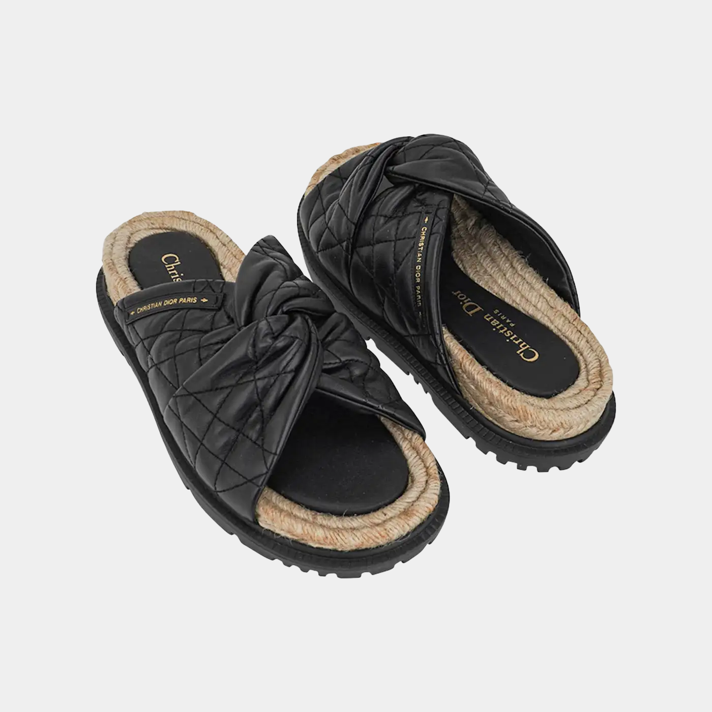 Christian Dior Sandalo Cannage Dtwist Espadrille
