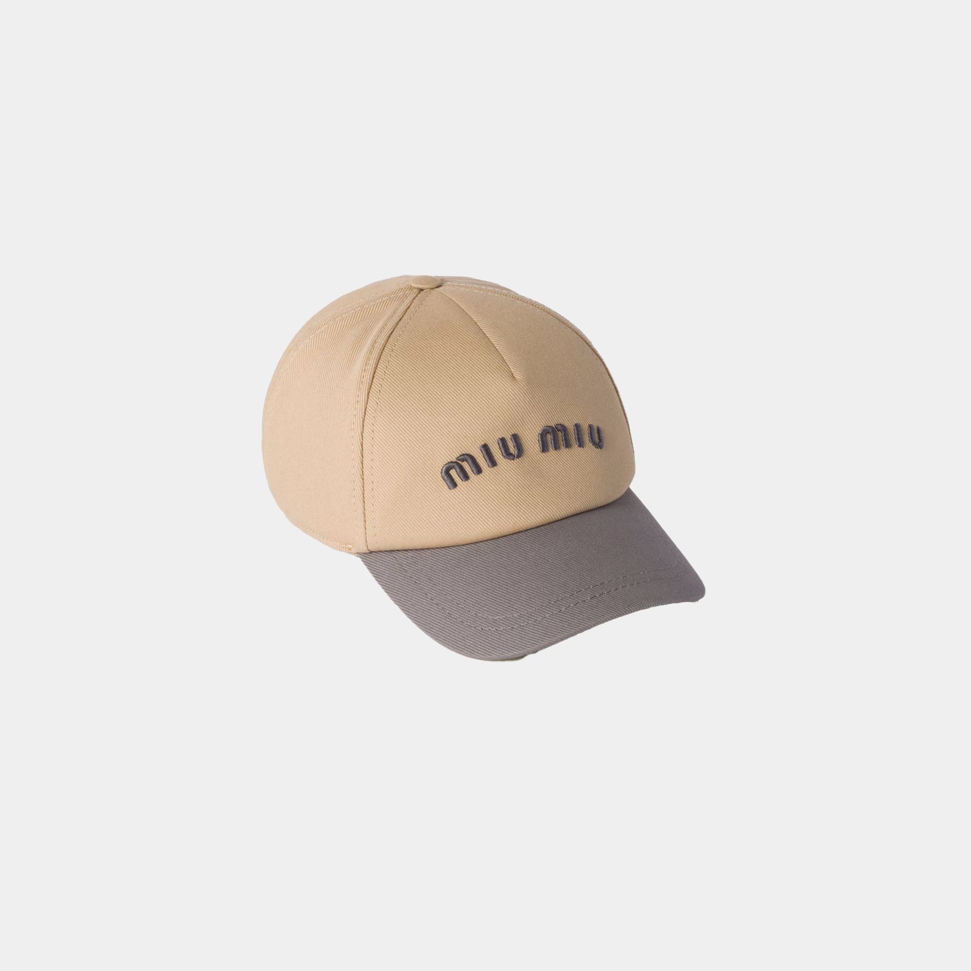 Cappello da baseball in Drill MiuMiu