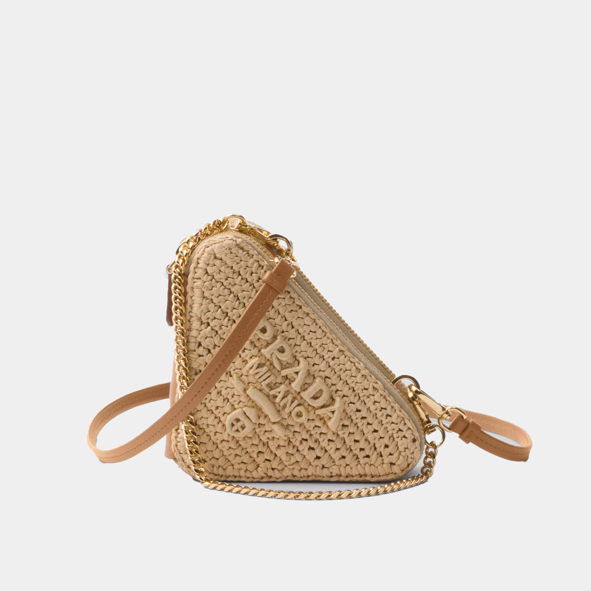 Mini pouch triangolo in crochet