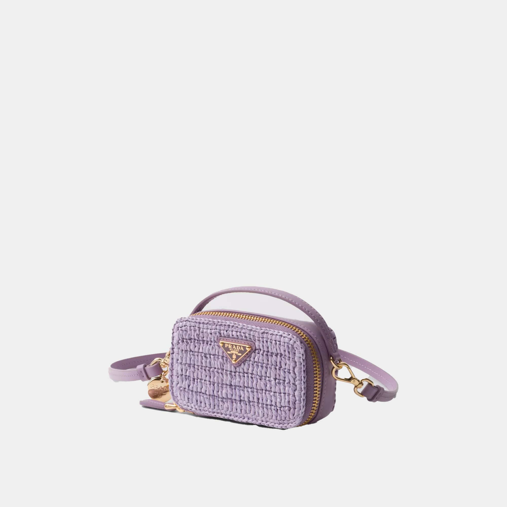 Mini pouch in crochet e pelle