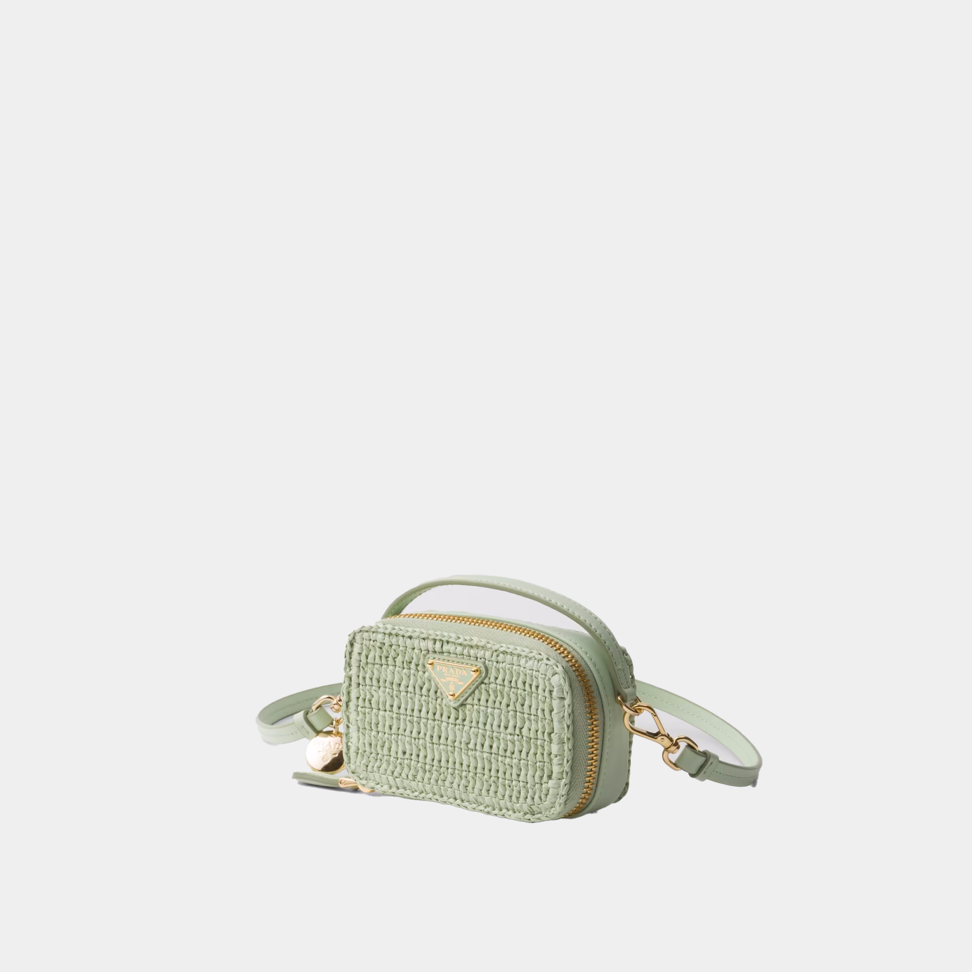Mini pouch in crochet e pelle