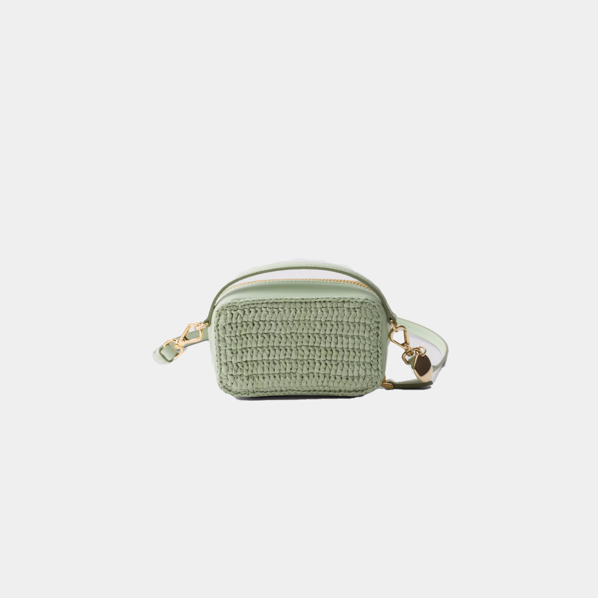 Mini pouch in crochet e pelle