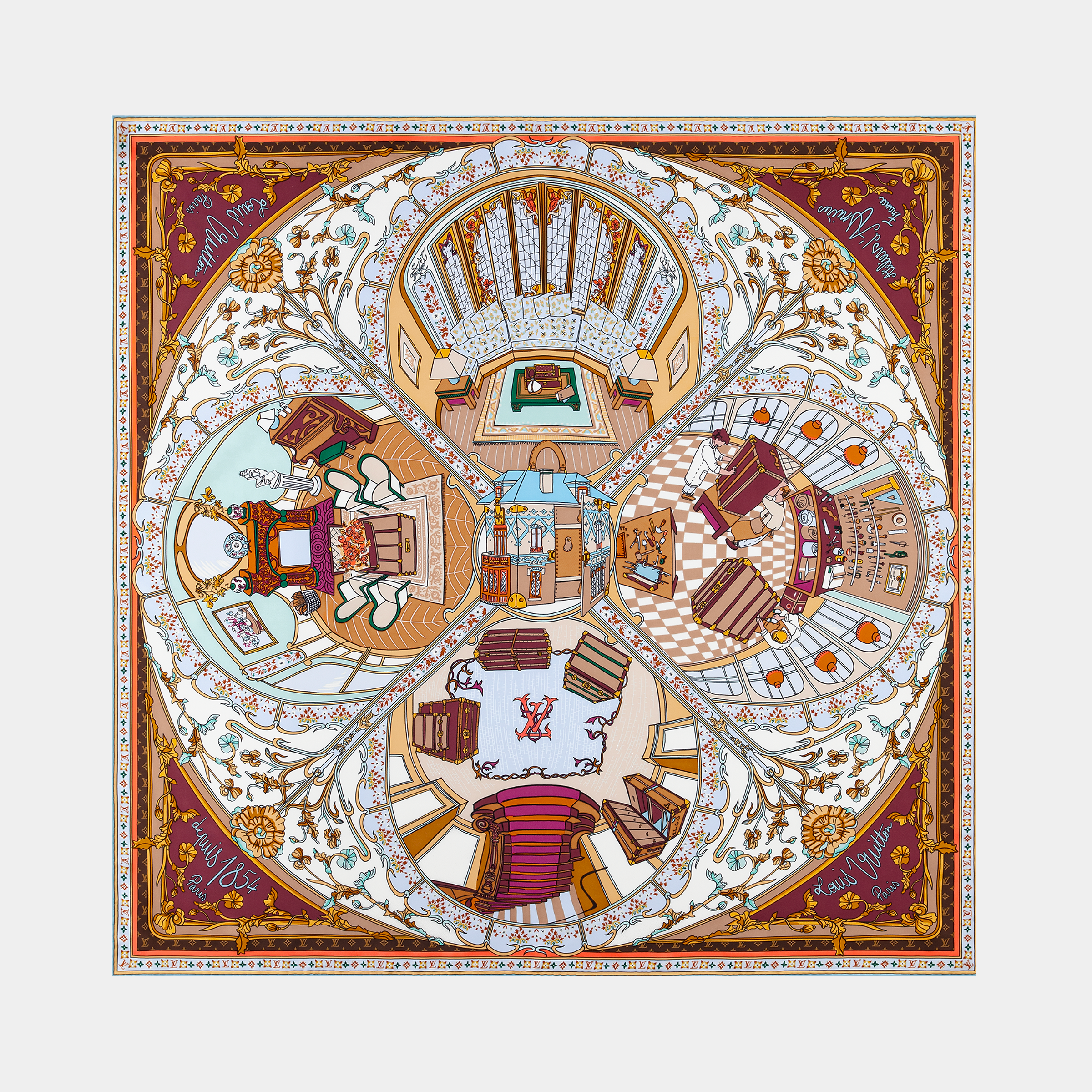 Foulard Maison De Famille 90