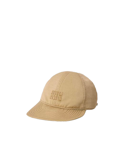 Cappello da baseball in Drill MiuMiu