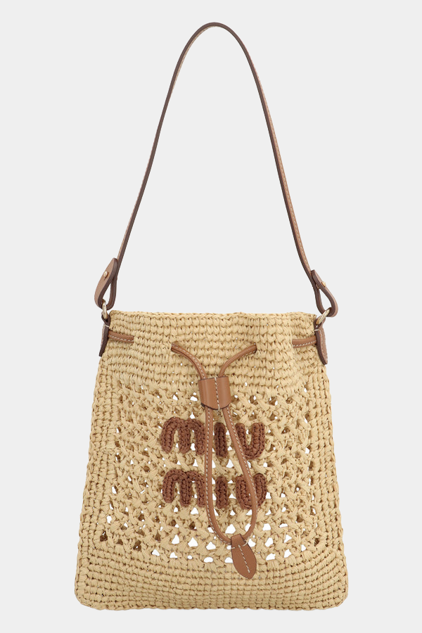 Miu Miu mini bag in raffia