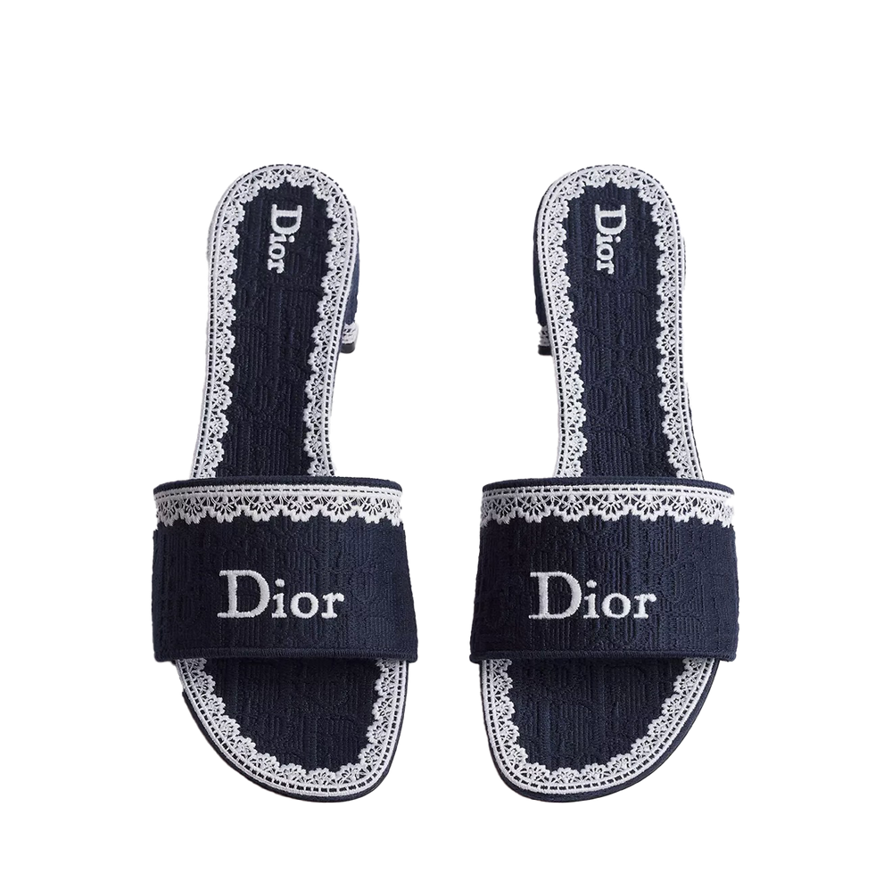 Dior Dentelle Heeled Slide