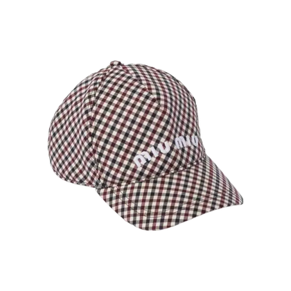 Cappello da baseball in Drill MiuMiu