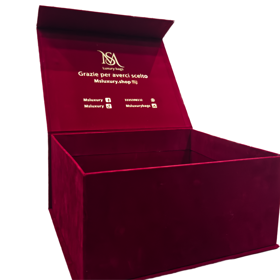 Gift Box in velluto rosso - MS Luxury
