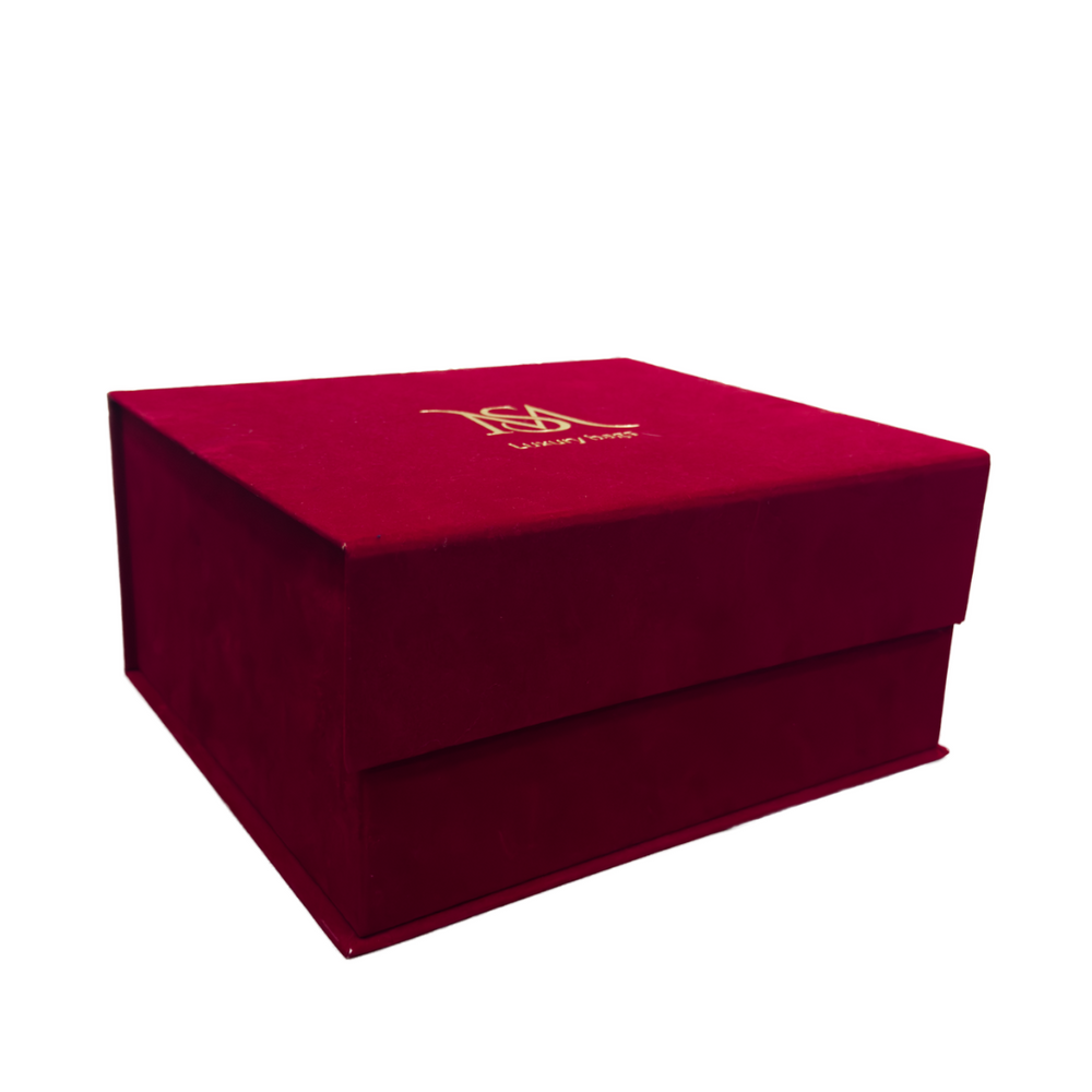 Gift Box in velluto rosso - MS Luxury