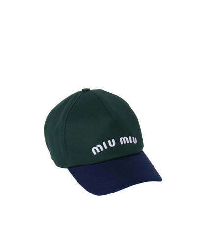 Cappello da baseball in Drill MiuMiu