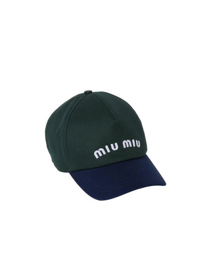 Cappello da baseball in Drill MiuMiu