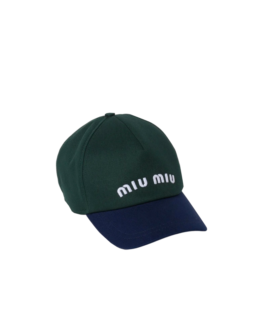 Cappello da baseball in Drill MiuMiu