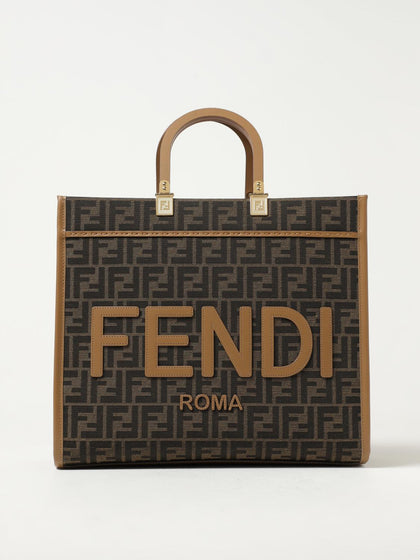 Tote Fendi in pelle e tela