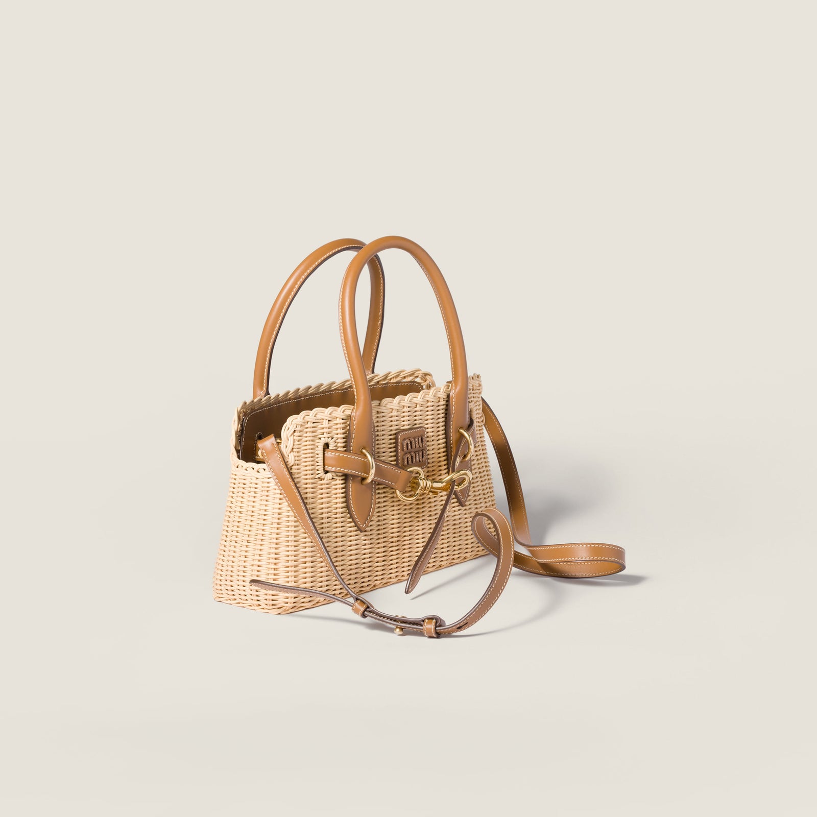 Miu Miu Borsa a mano Aventure in midollino e pelle - MS Luxury