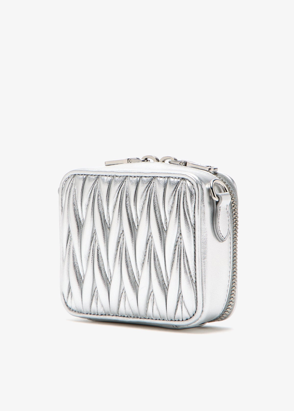 Miu Miu leather matalasse square