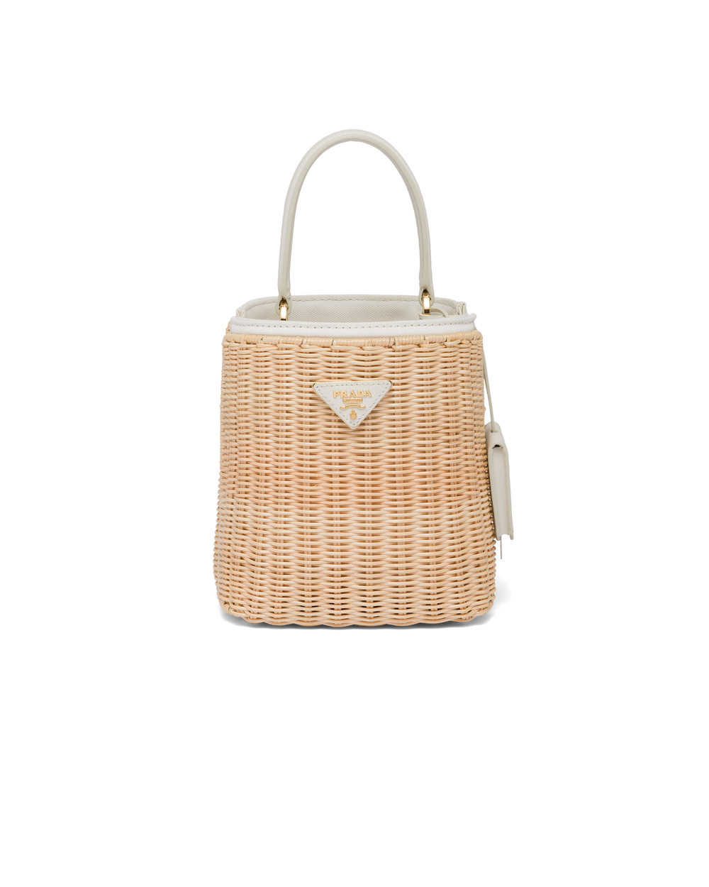 BORSA A TRACOLLA IN VIMINI PRADA