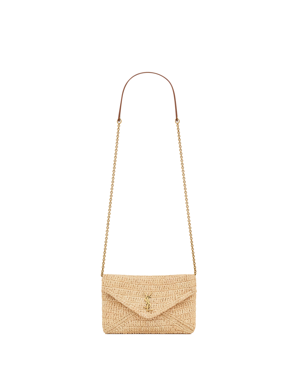 POCHETTE PICCOLA CON CATENA CASSANDRE IN RAFIA