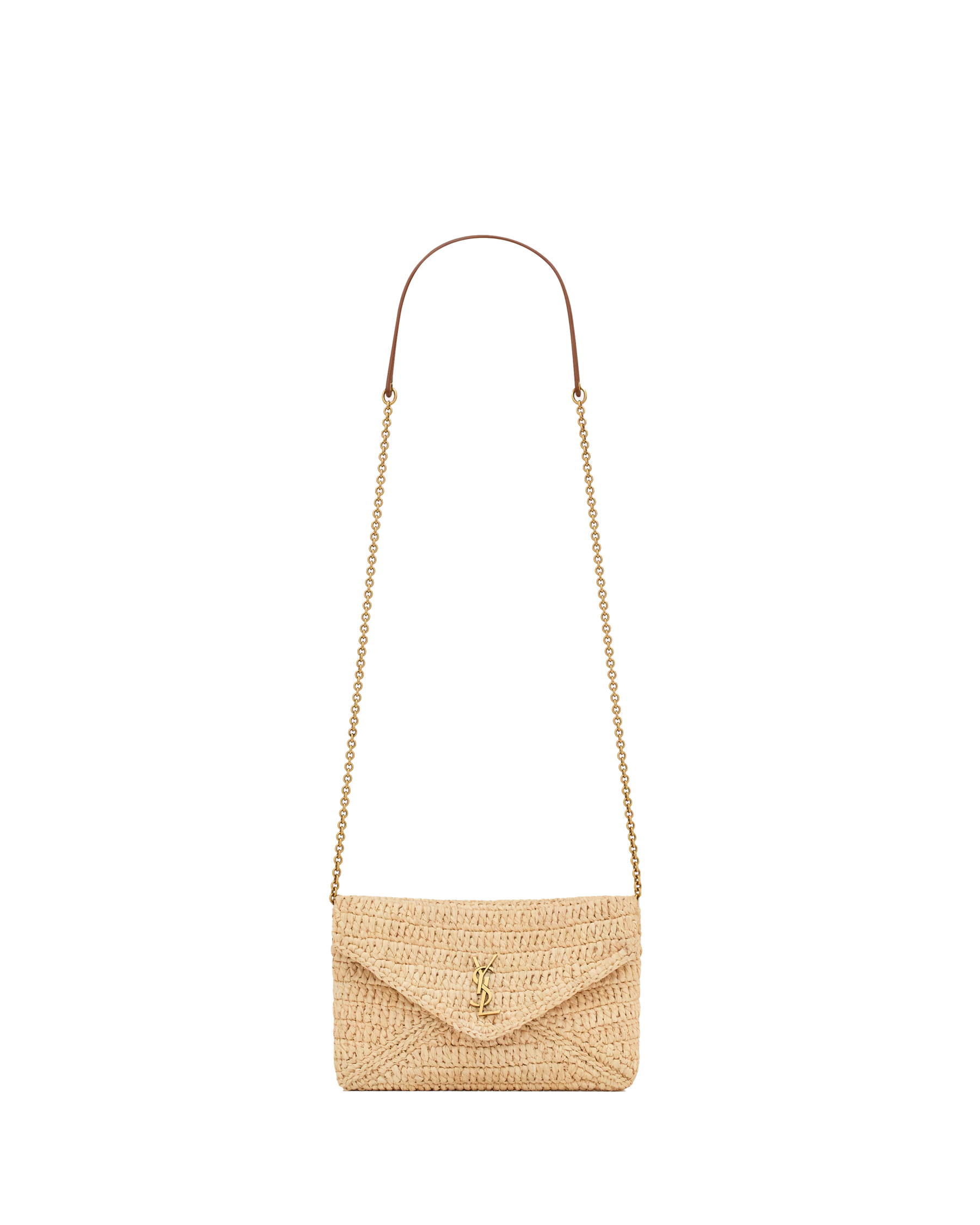 POCHETTE PICCOLA CON CATENA CASSANDRE IN RAFIA