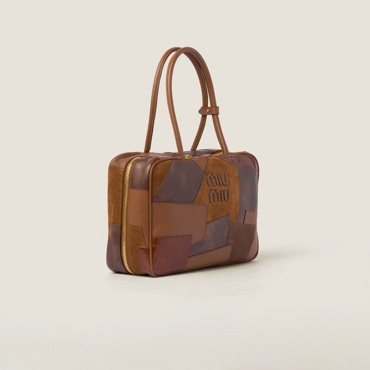 Borsa Beau in pelle con patch Miu Miu - MS Luxury