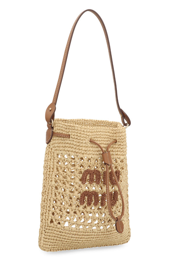 Miu Miu mini bag in raffia