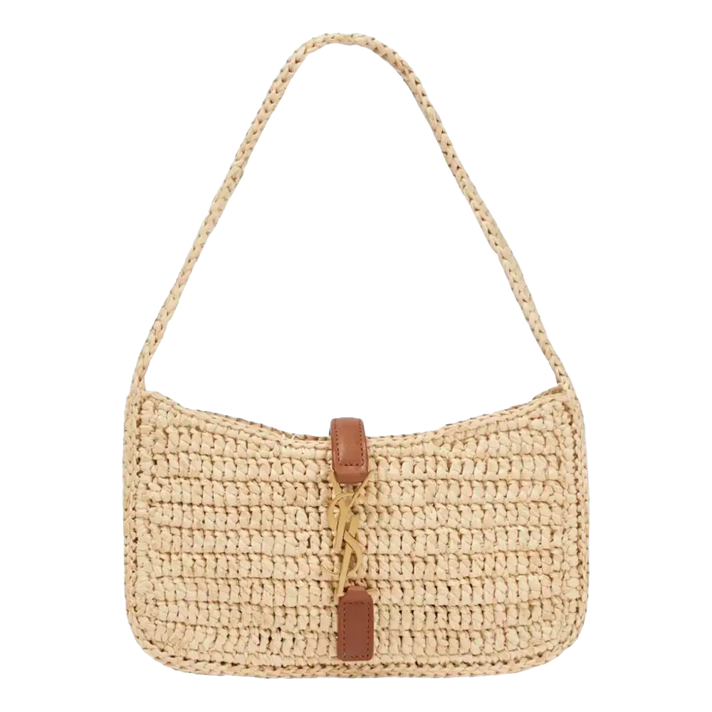 Saint Laurent la 5 a 7 raffia