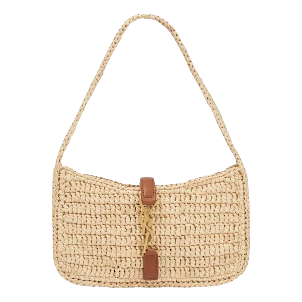 Saint Laurent la 5 a 7 raffia