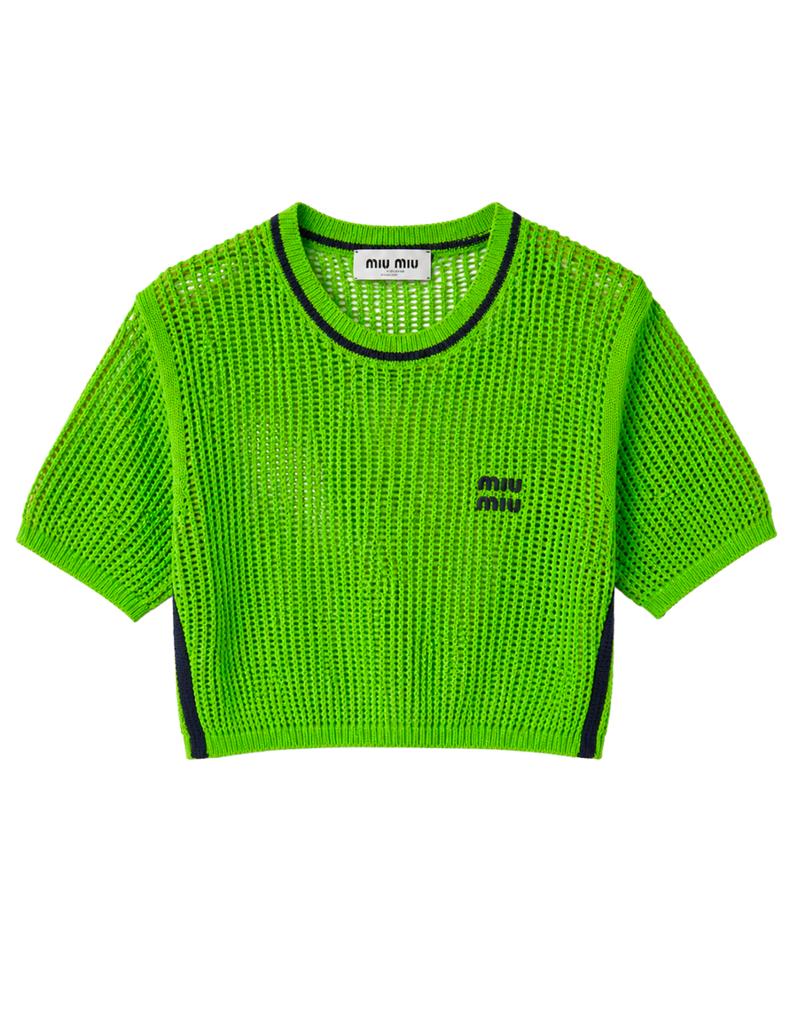 miu miu crop crochet