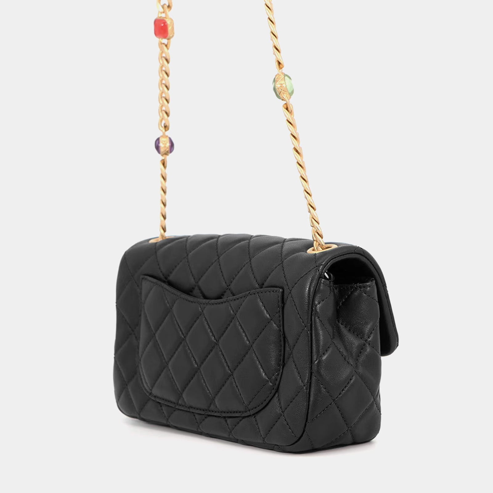 Chanel Mini Matelasse 20 Black Lambskin