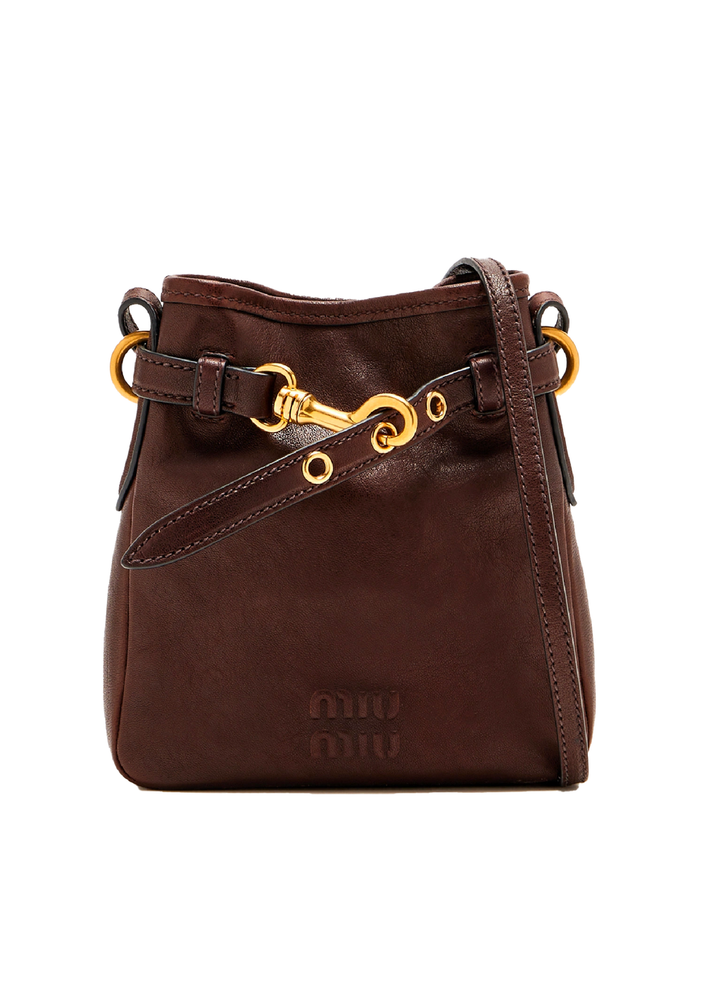 Miu miu pouch in nappa corda