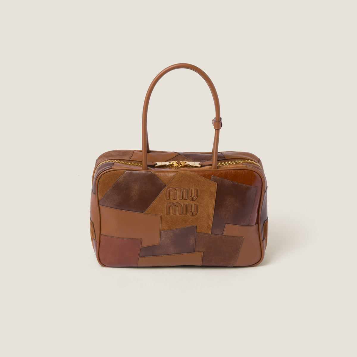 Borsa Beau in pelle con patch Miu Miu - MS Luxury