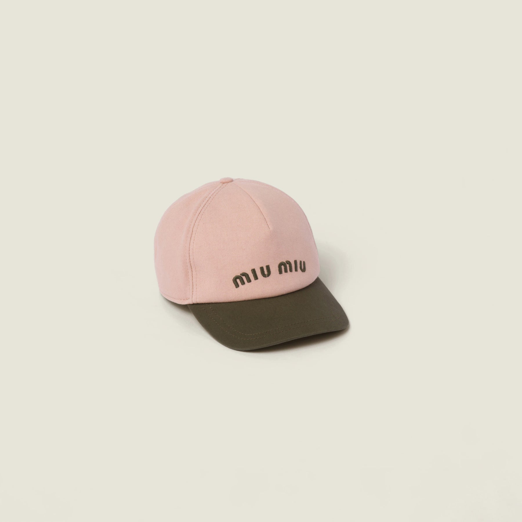 Cappello da baseball in Drill MiuMiu