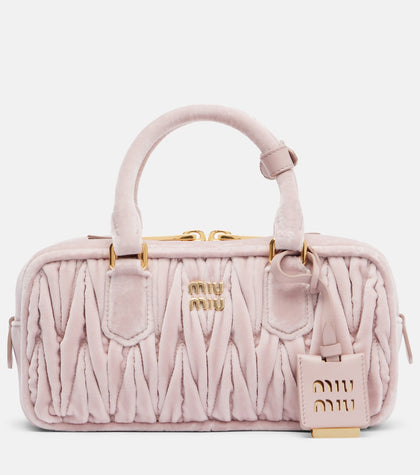 Miu miu Borsa arcadie in velluto