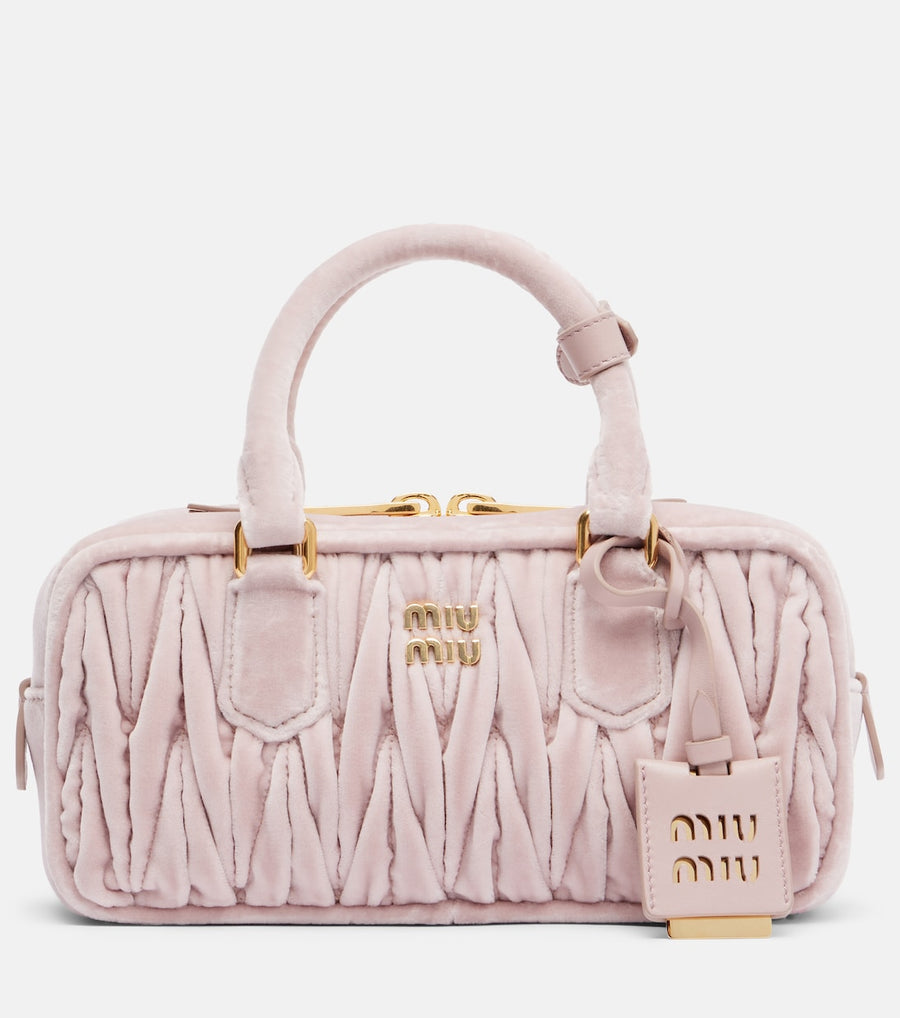 Miu miu Borsa arcadie in velluto